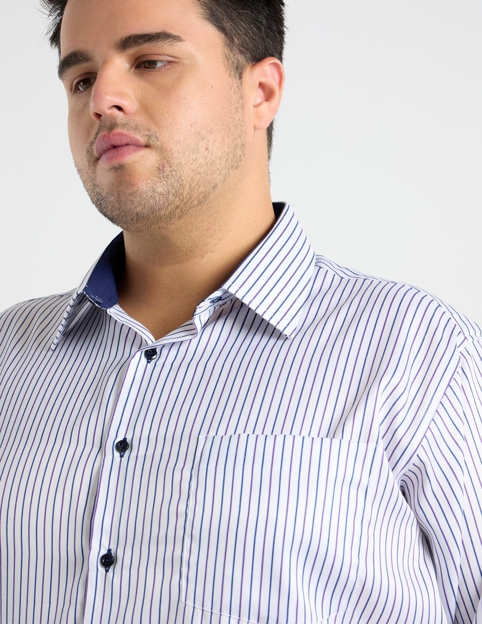 Camisa formal manga larga para hombre 4