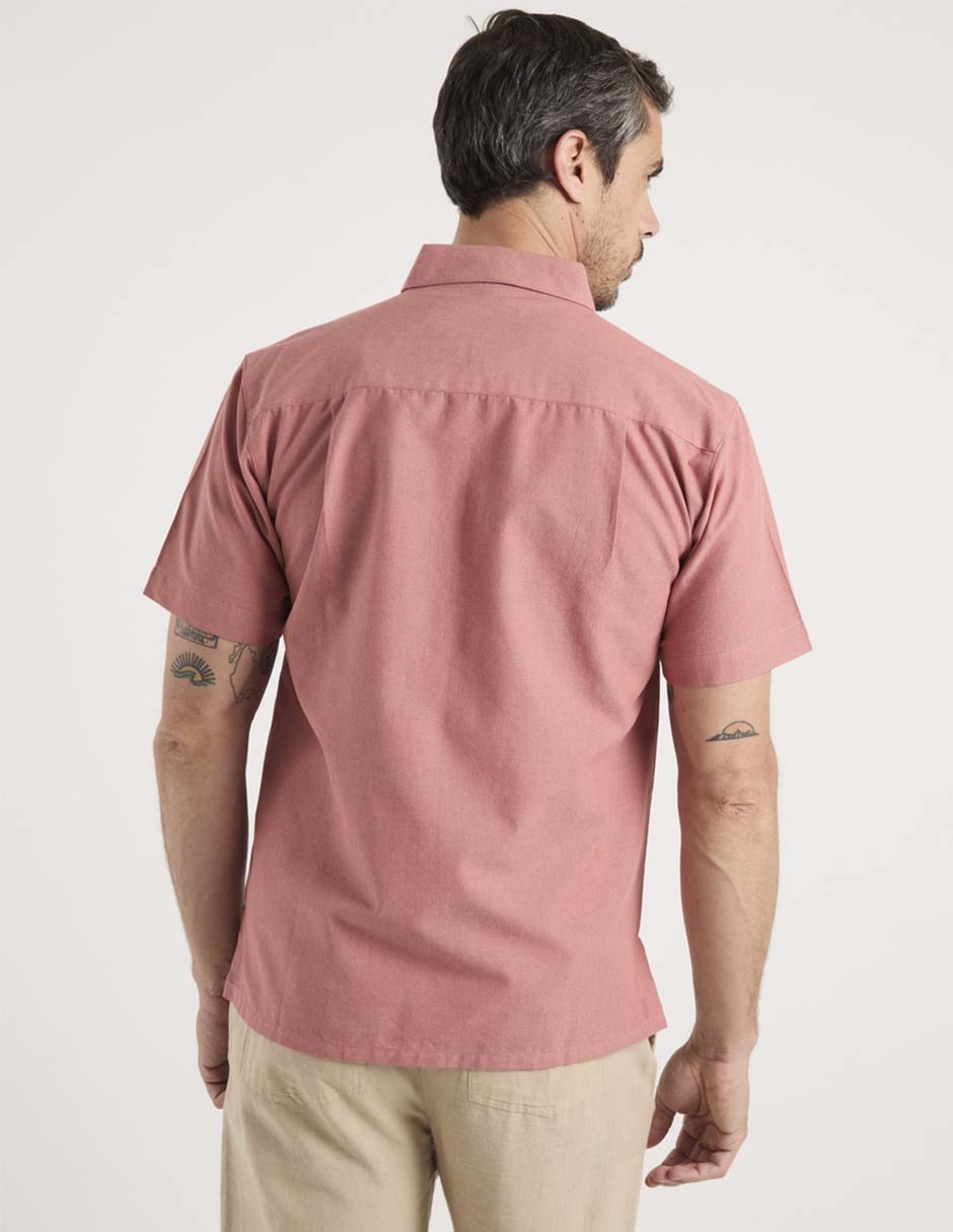 Camisa casual manga corta para hombre 6