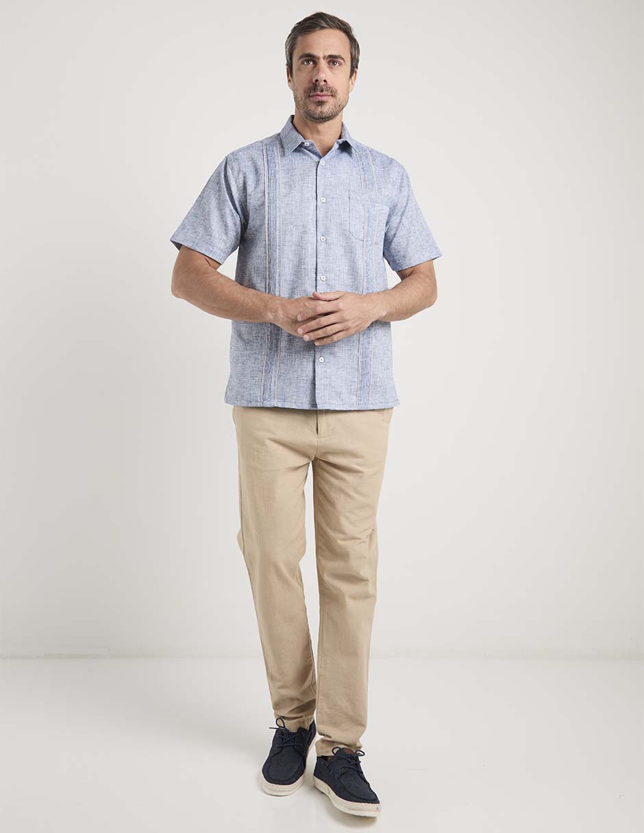 Guayabera manga corta para hombre 2