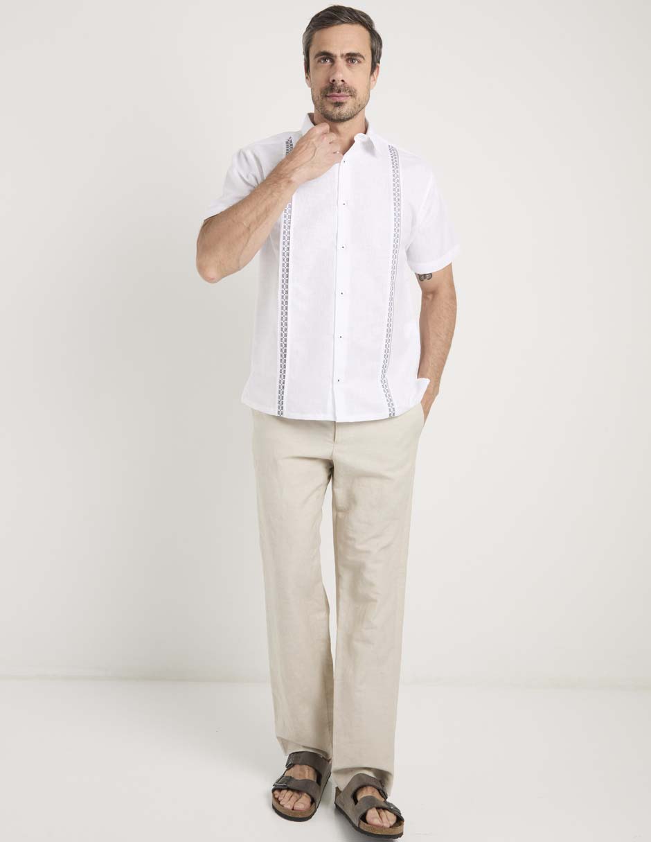 Guayabera manga corta para hombre 2