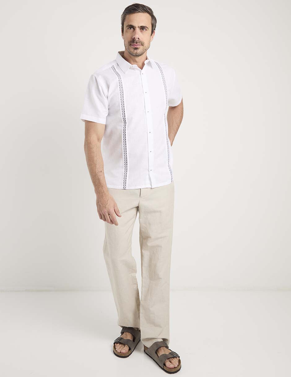 Guayabera manga corta para hombre 3