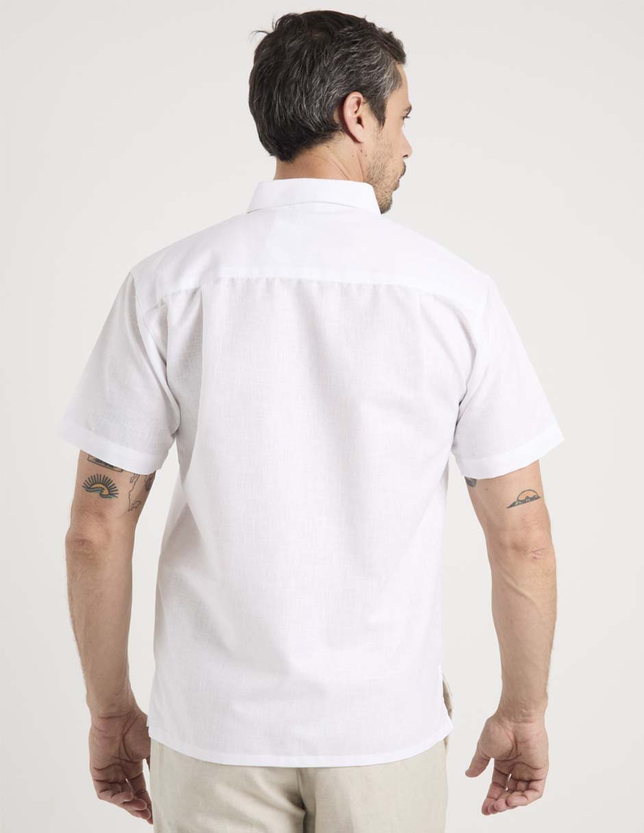 Guayabera manga corta para hombre 6