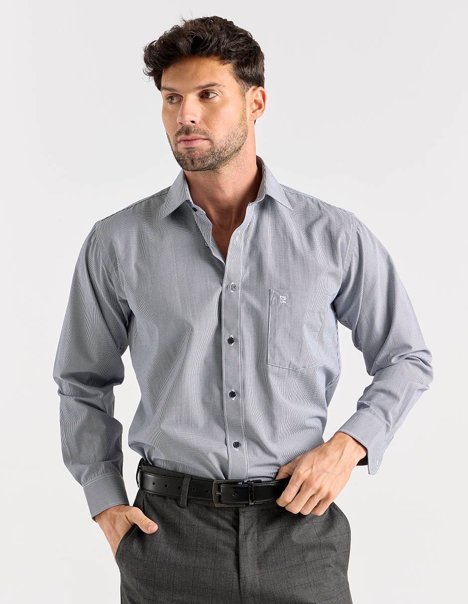 Camisa casual manga larga para hombre 2