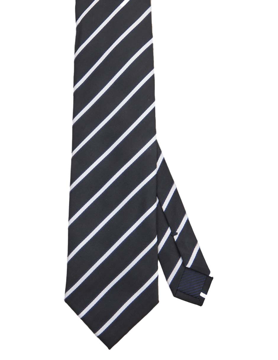 Corbata regular estampado a rayas para hombre