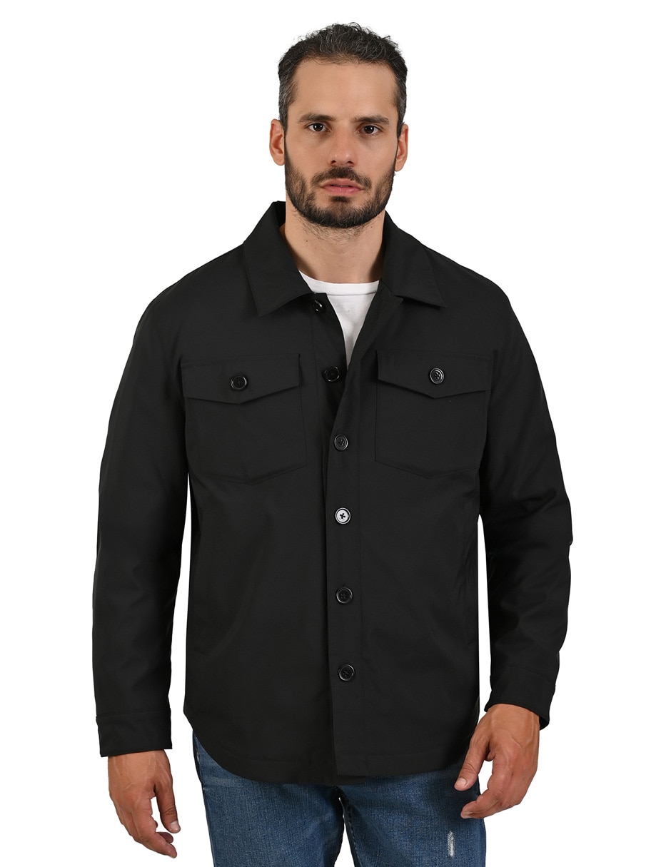 Chamarra casual con bolsillos para hombre 1