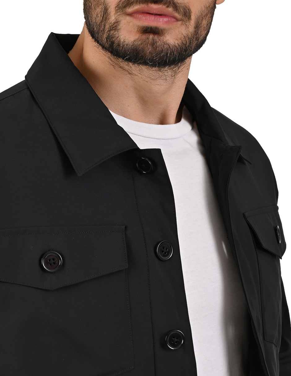 Chamarra casual con bolsillos para hombre 3
