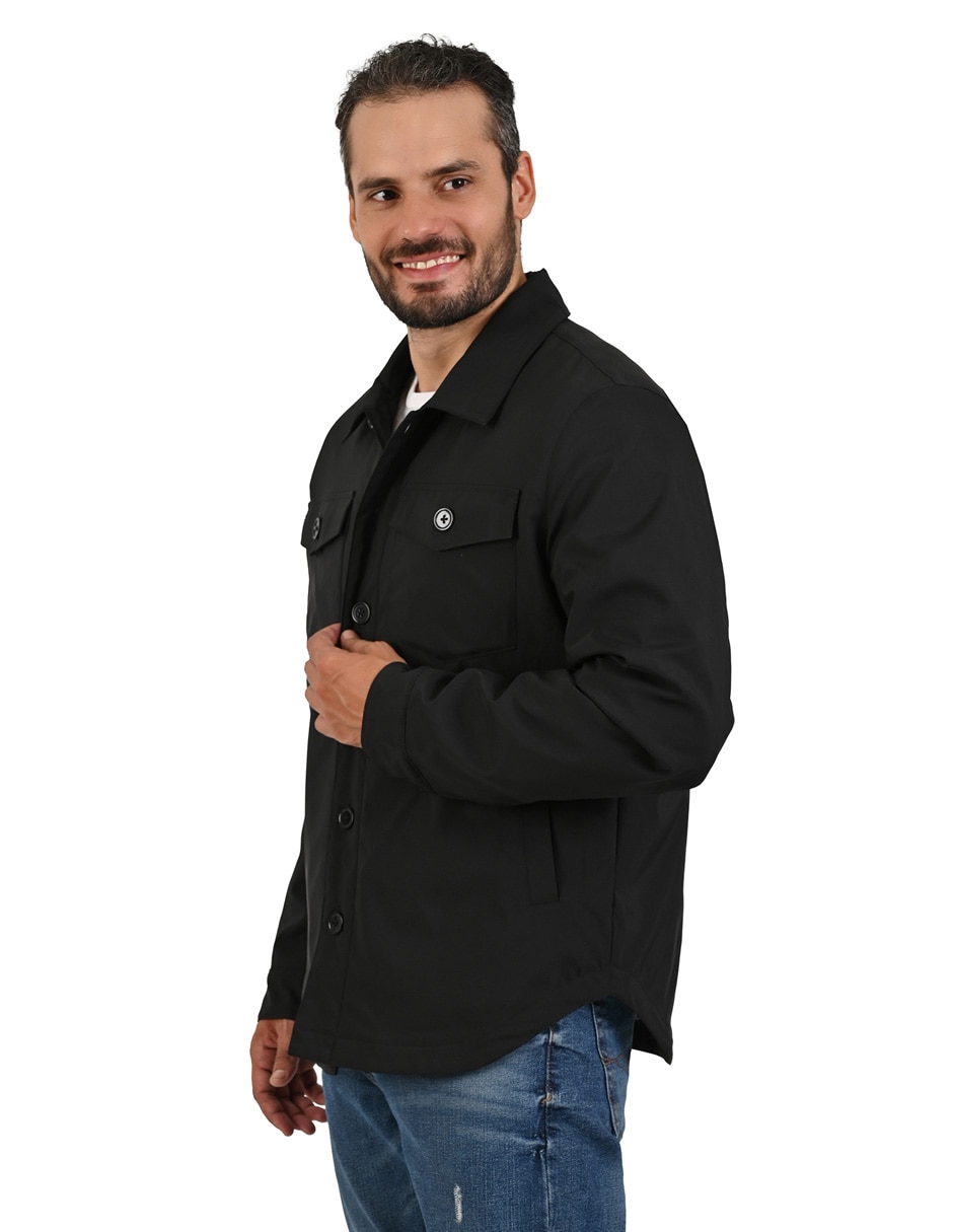 Chamarra casual con bolsillos para hombre 5