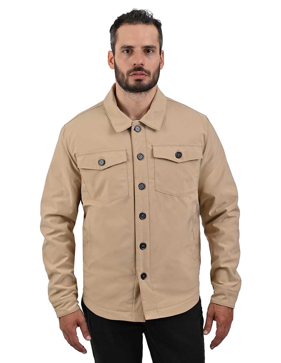 Chamarra casual con bolsillos para hombre Chamarra casual con bolsillos para hombre
