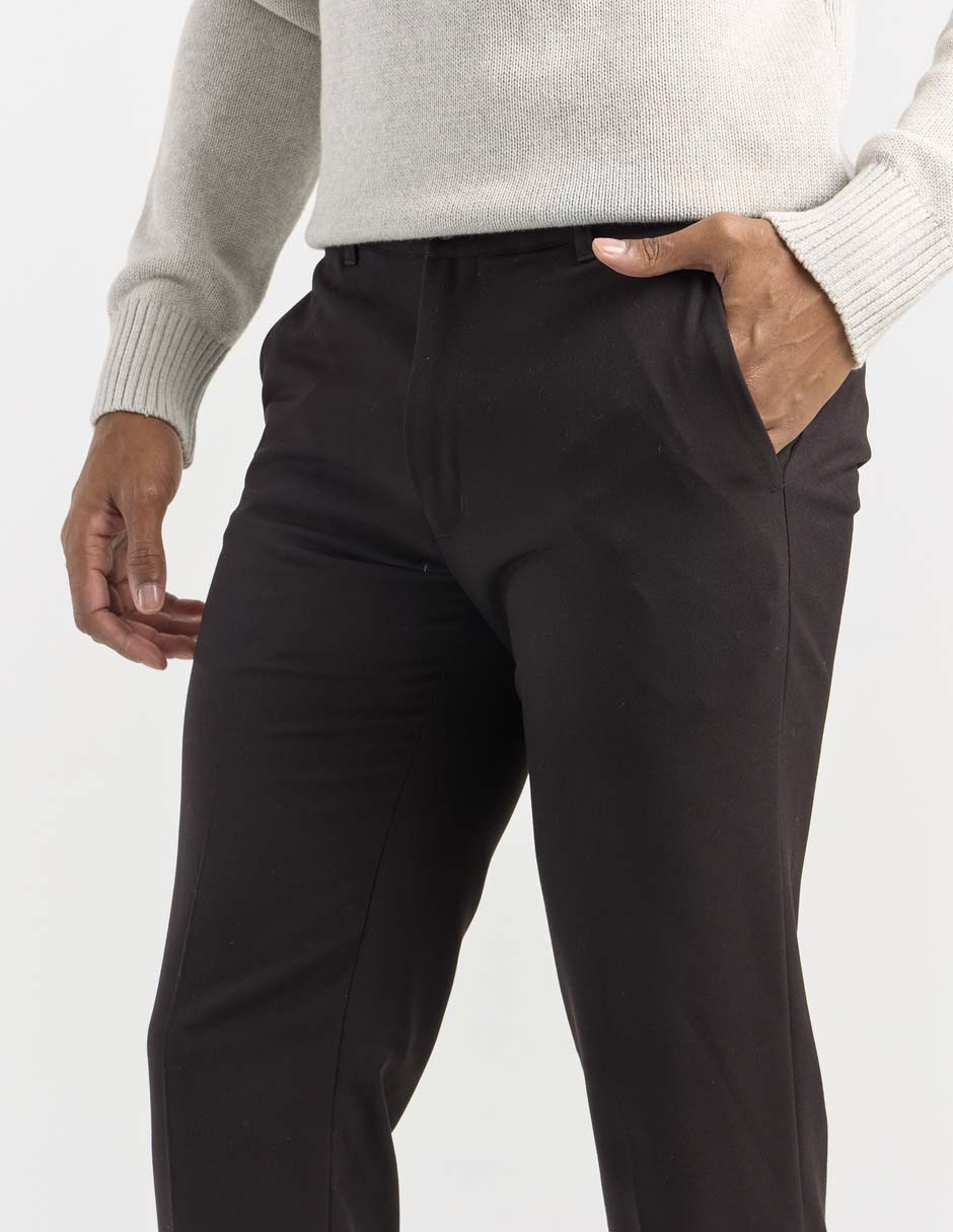 Pantalón de vestir straight de algodón para hombre 4