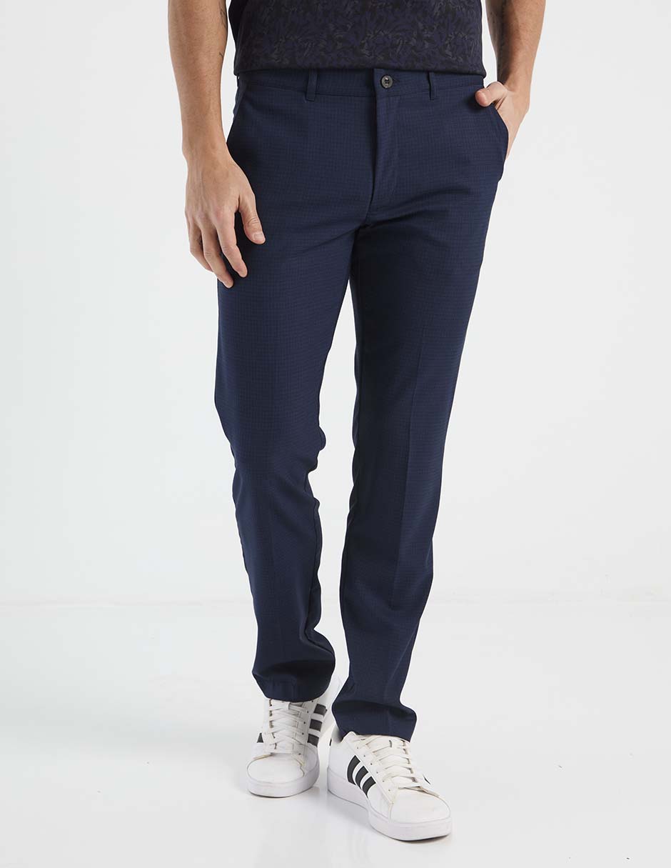 Pantalón casual slim de algodón para hombre 1