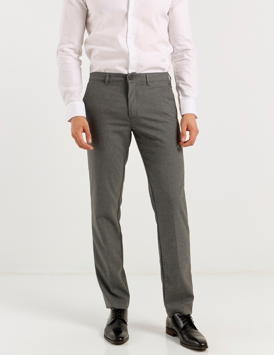 Pantalón de vestir slim para hombre