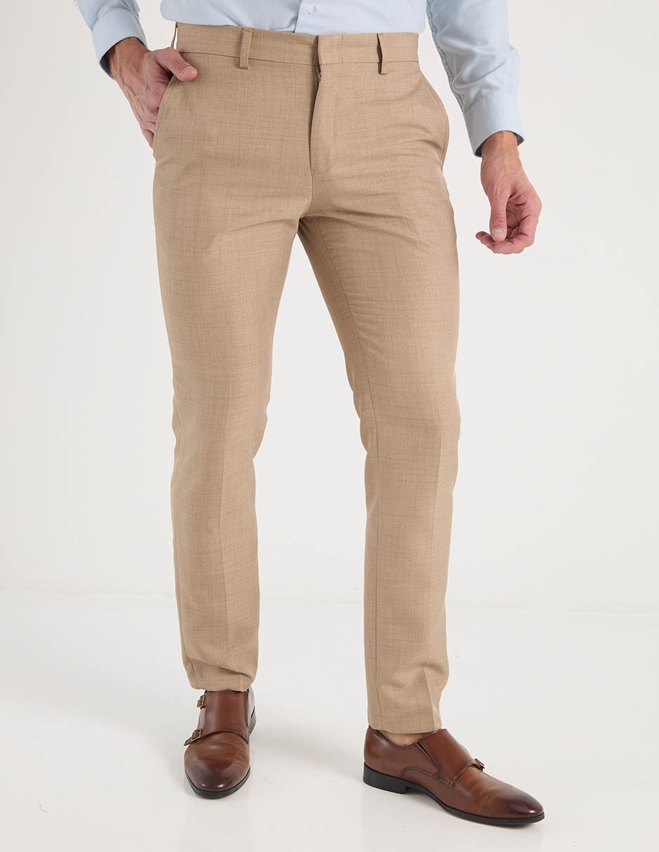 Pantalón de vestir slim de algodón para hombre Pantalón de vestir slim de algodón para hombre