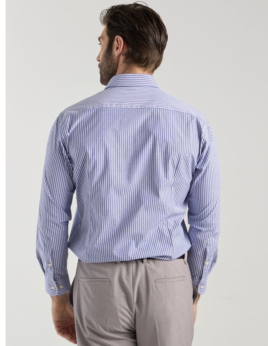 Camisa de vestir de algodón manga larga para hombre 2