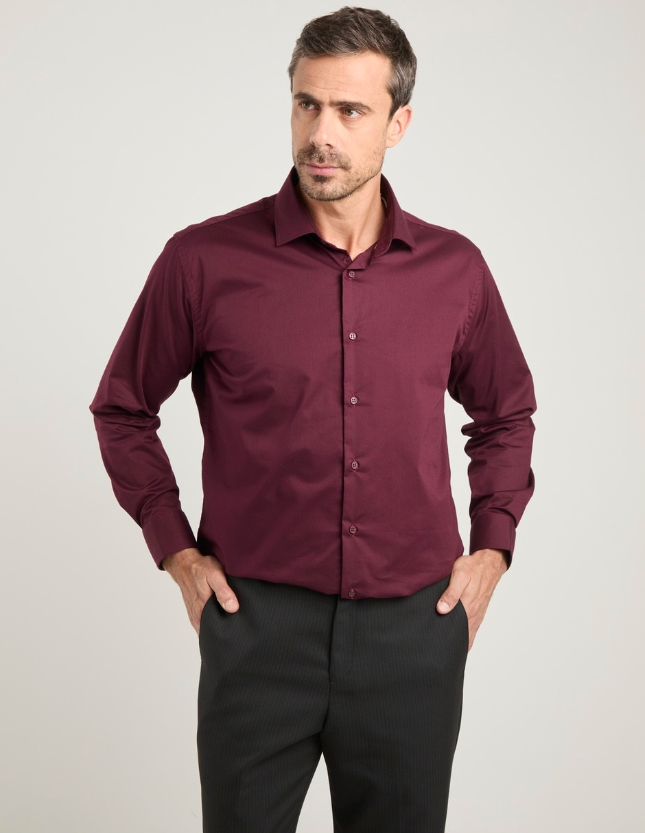 Camisa de vestir manga larga para hombre
