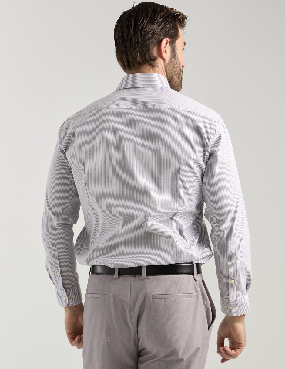 Camisa de vestir de algodón manga larga para hombre 2