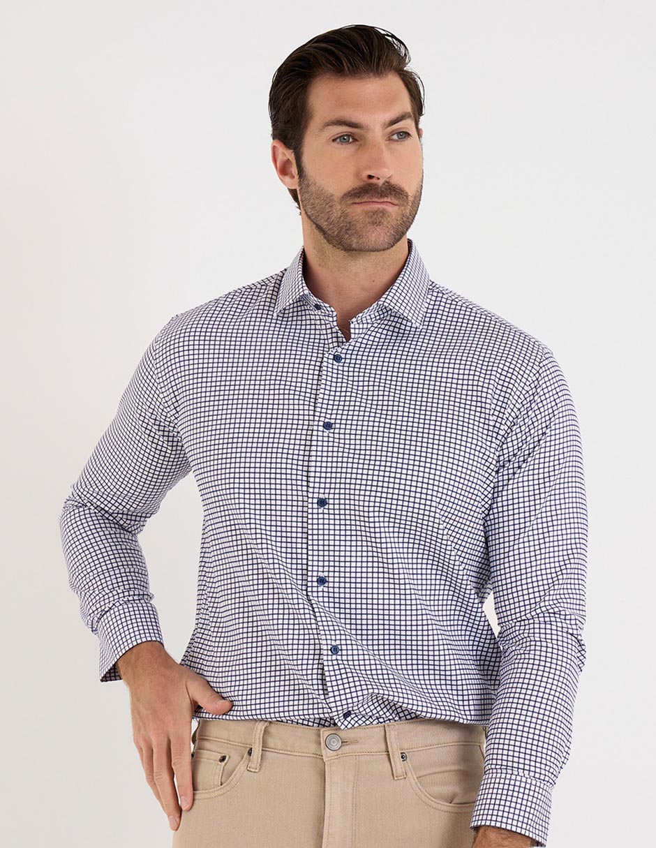 Camisa de vestir manga larga para hombre