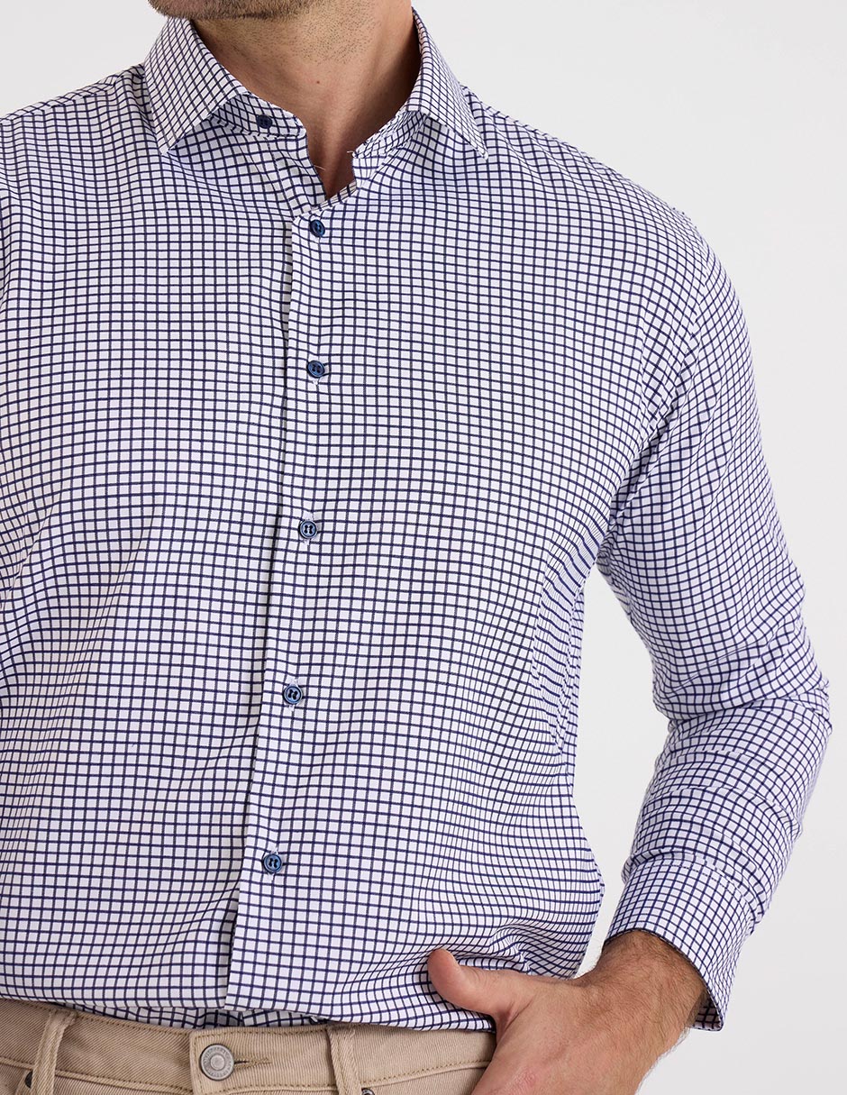 Camisa de vestir manga larga para hombre 4