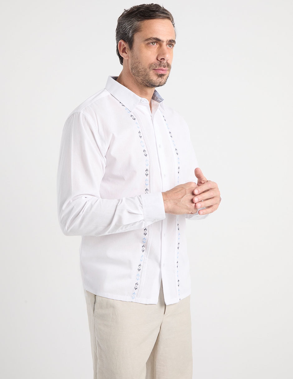 Guayabera manga larga para hombre Guayabera manga larga para hombre