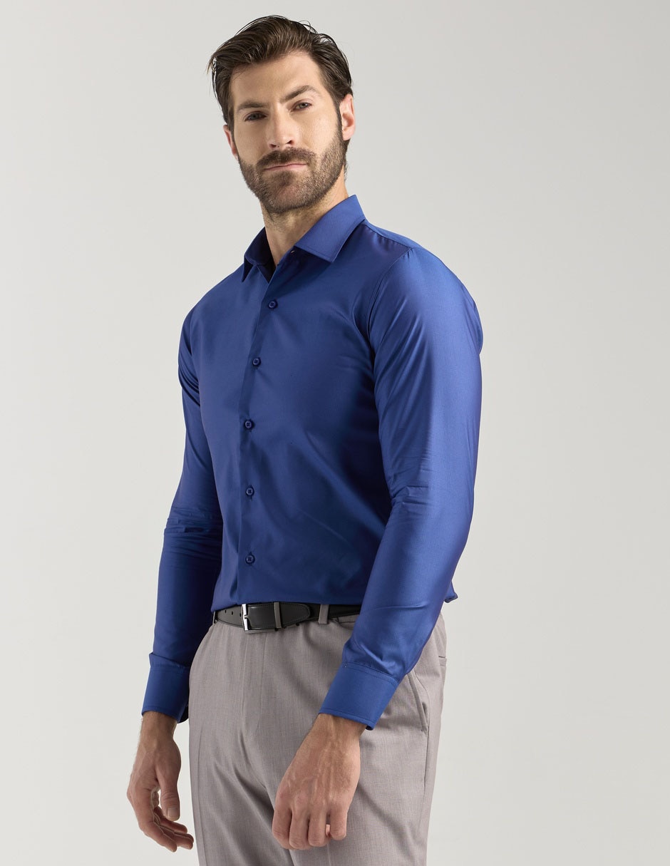 Camisa de vestir manga larga para hombre Camisa de vestir manga larga para hombre