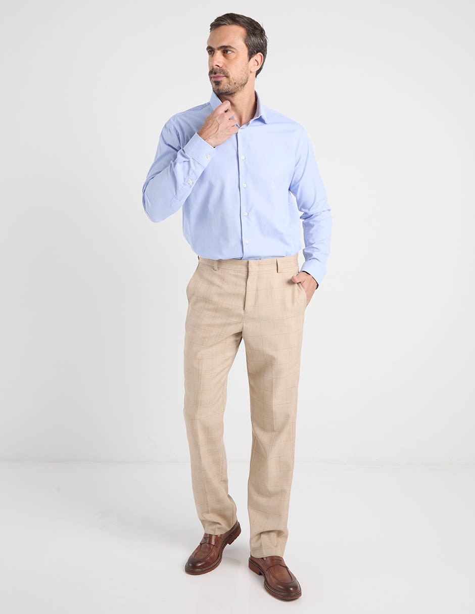 Camisa casual manga larga para hombre 3