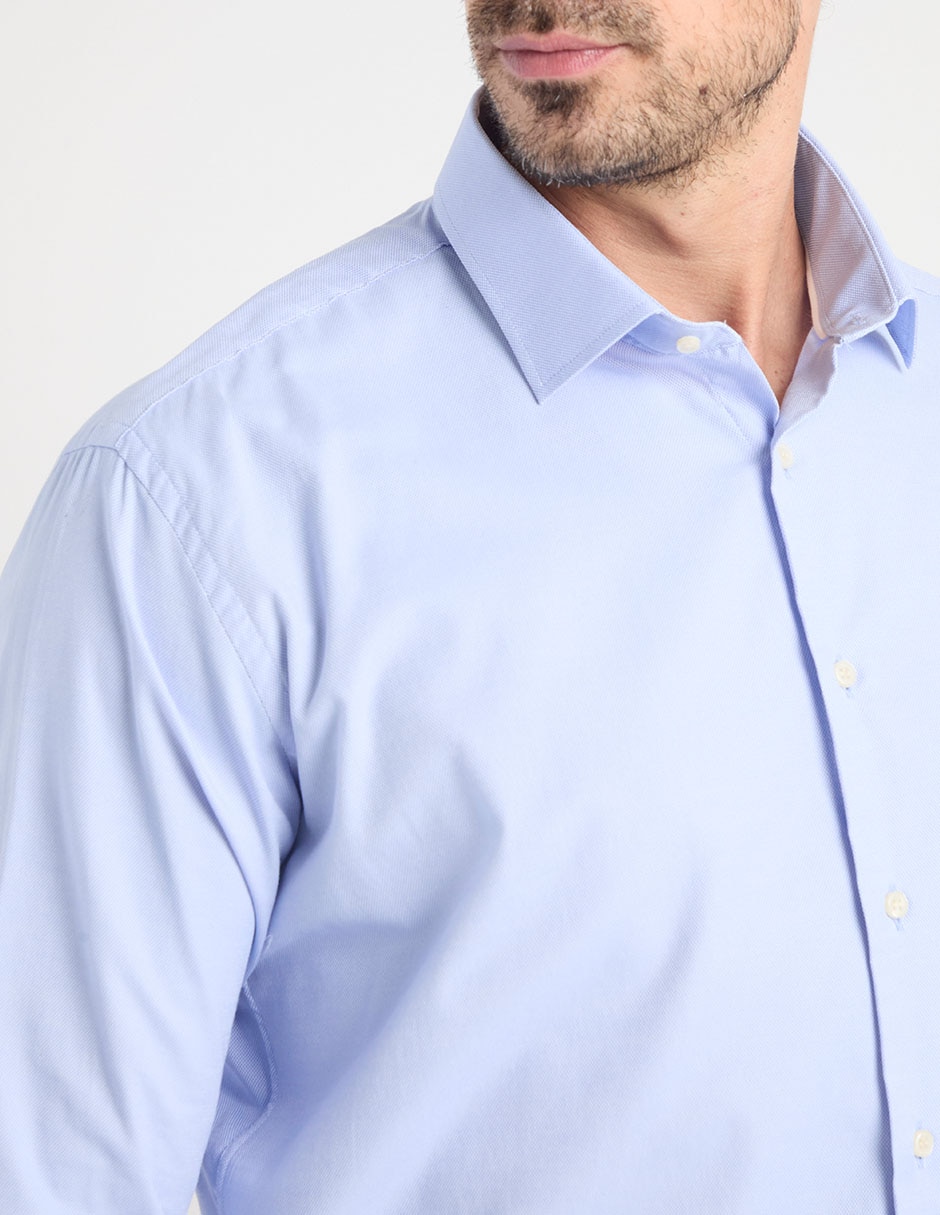 Camisa casual manga larga para hombre 4