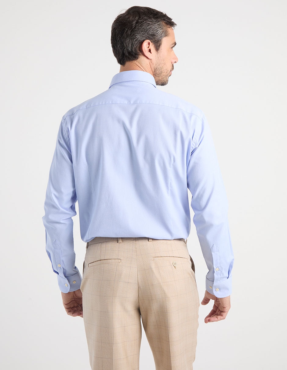 Camisa casual manga larga para hombre 6