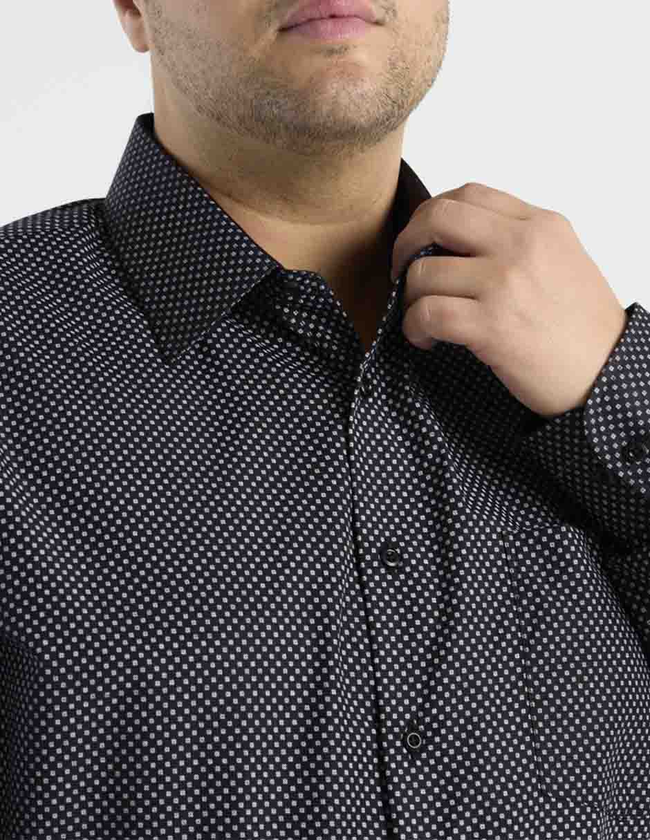 Camisa casual manga larga para hombre 4