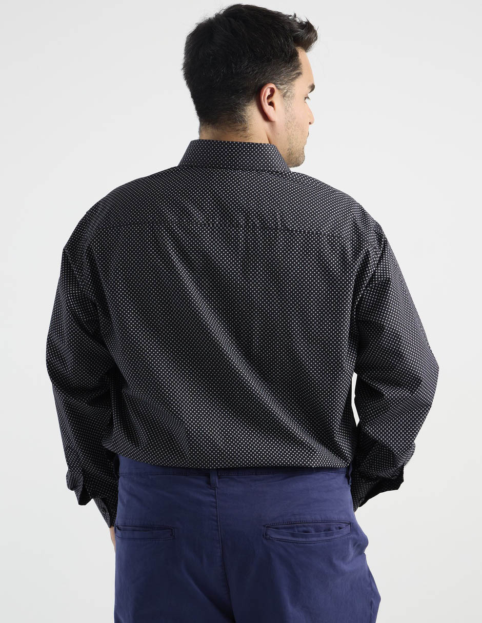 Camisa casual manga larga para hombre 6