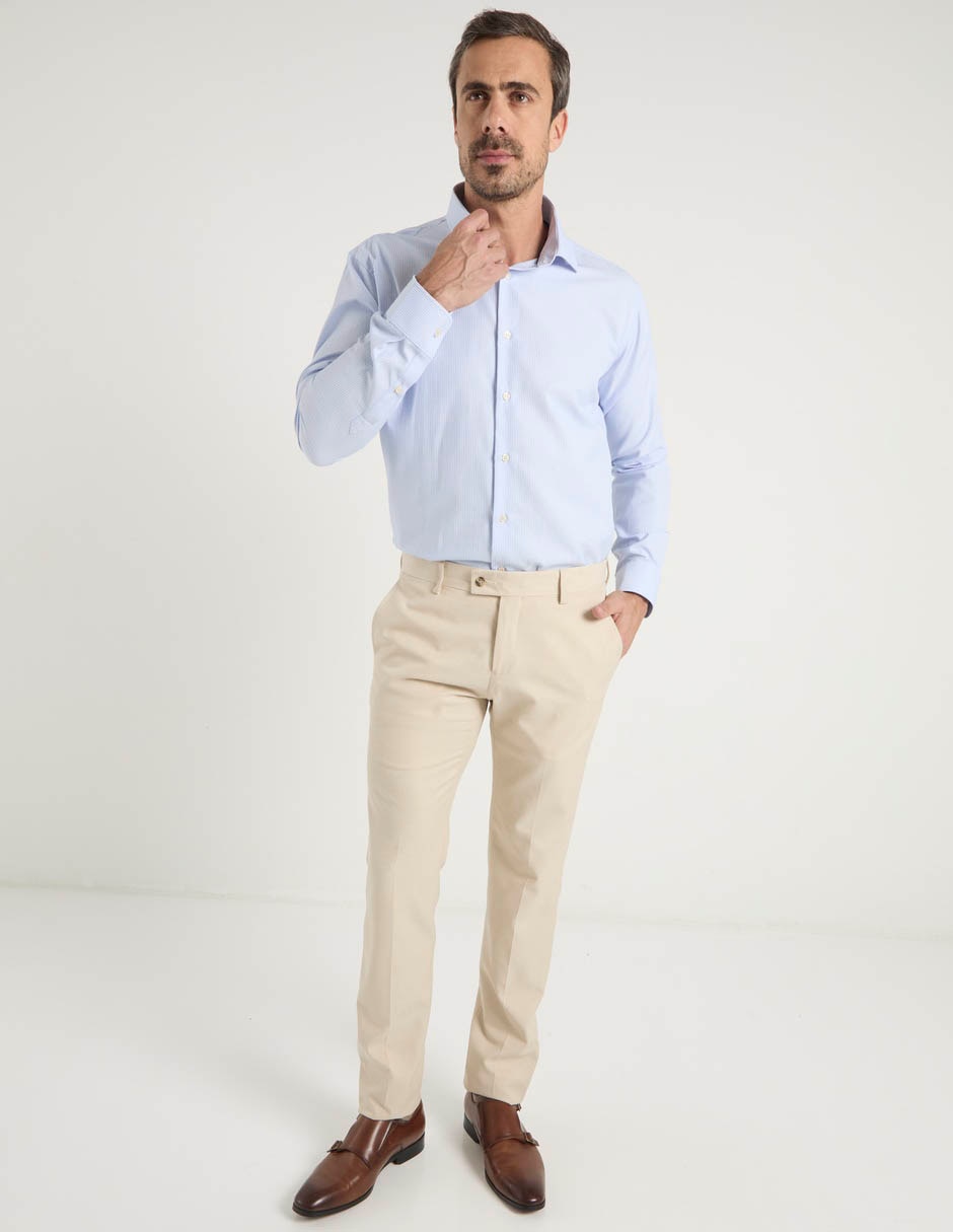 Camisa casual manga larga para hombre 3