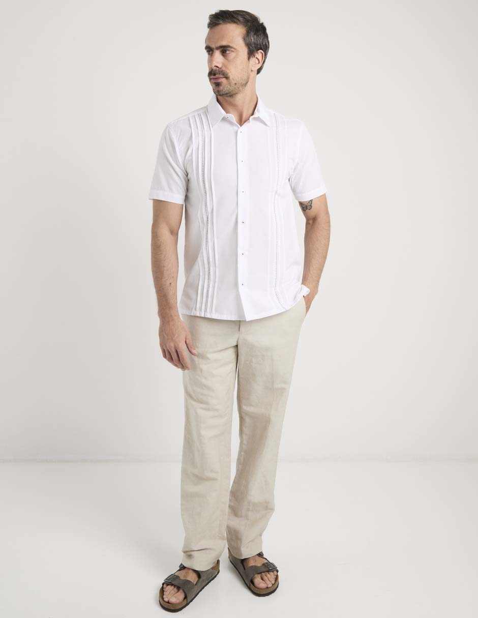 Guayabera manga corta para hombre 2