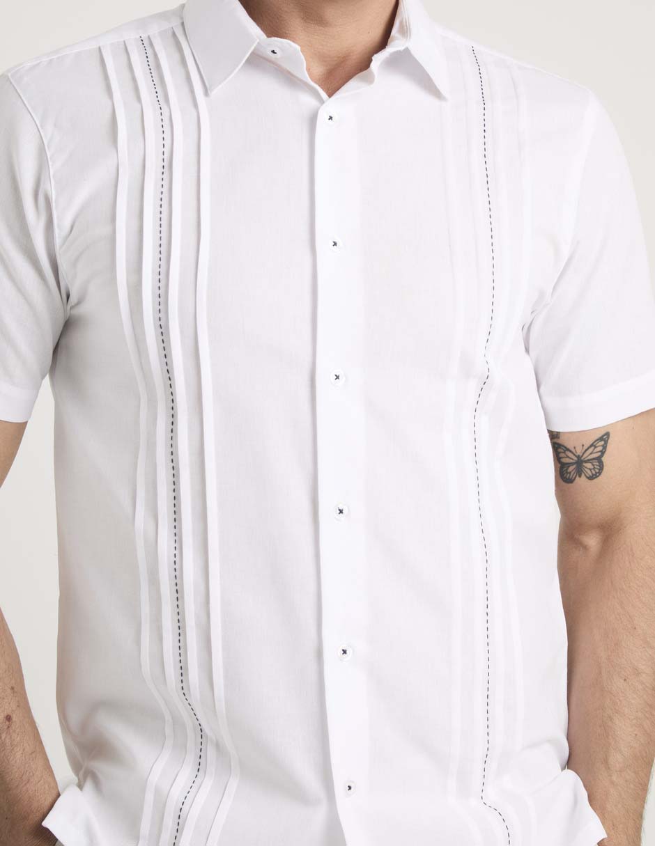 Guayabera manga corta para hombre 5