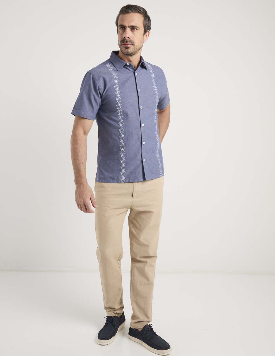Guayabera manga corta para hombre 2