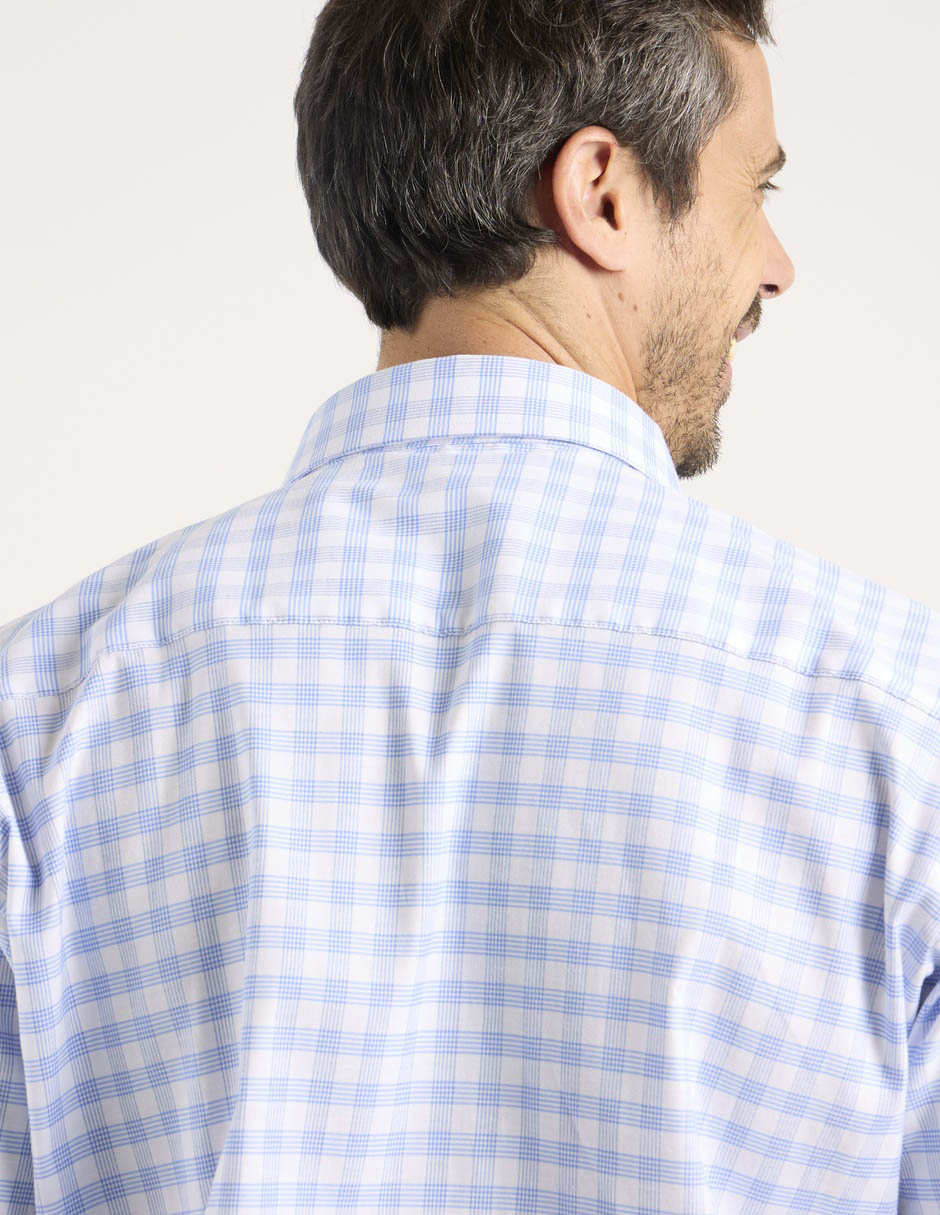 Camisa business casual manga larga para hombre 5