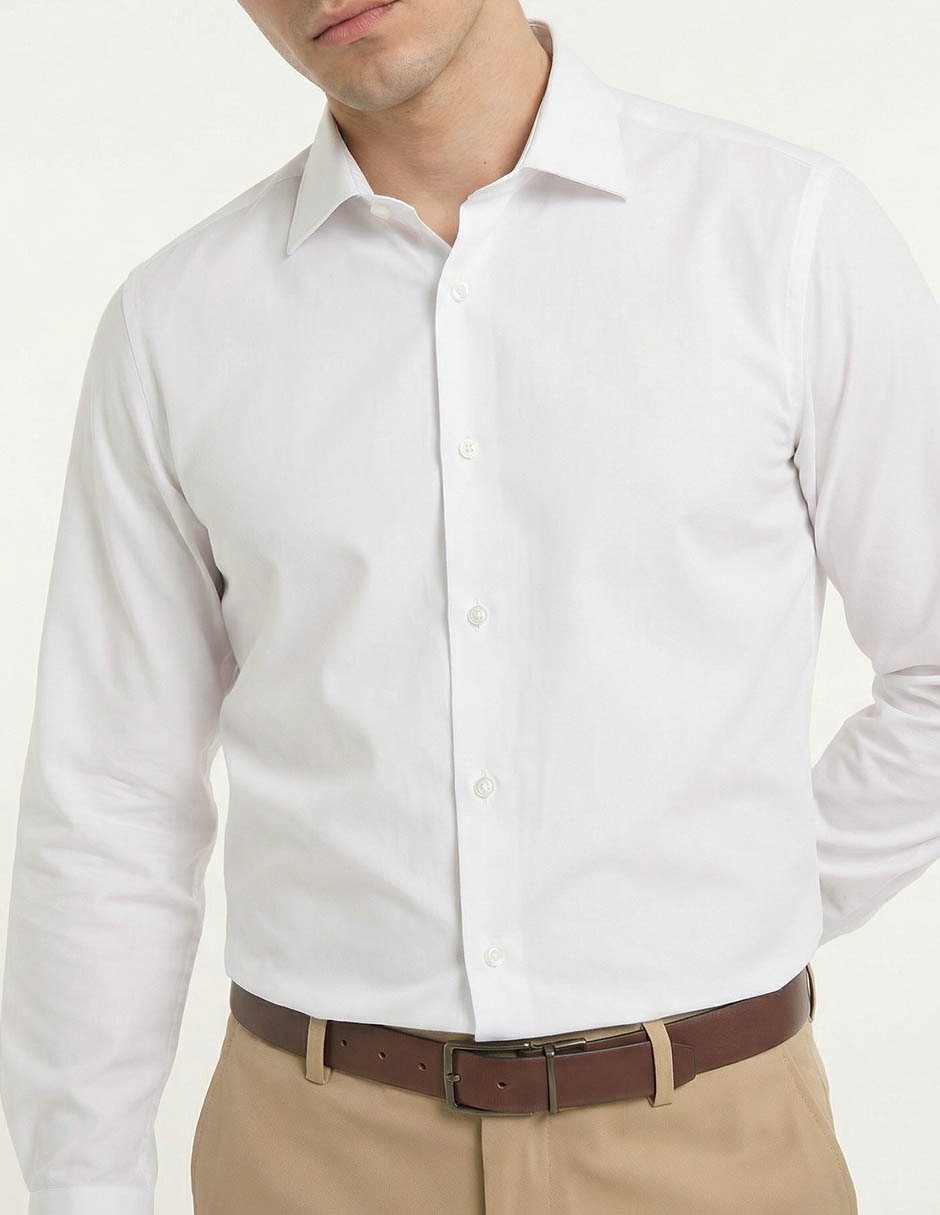 Camisa casual manga larga para hombre 4