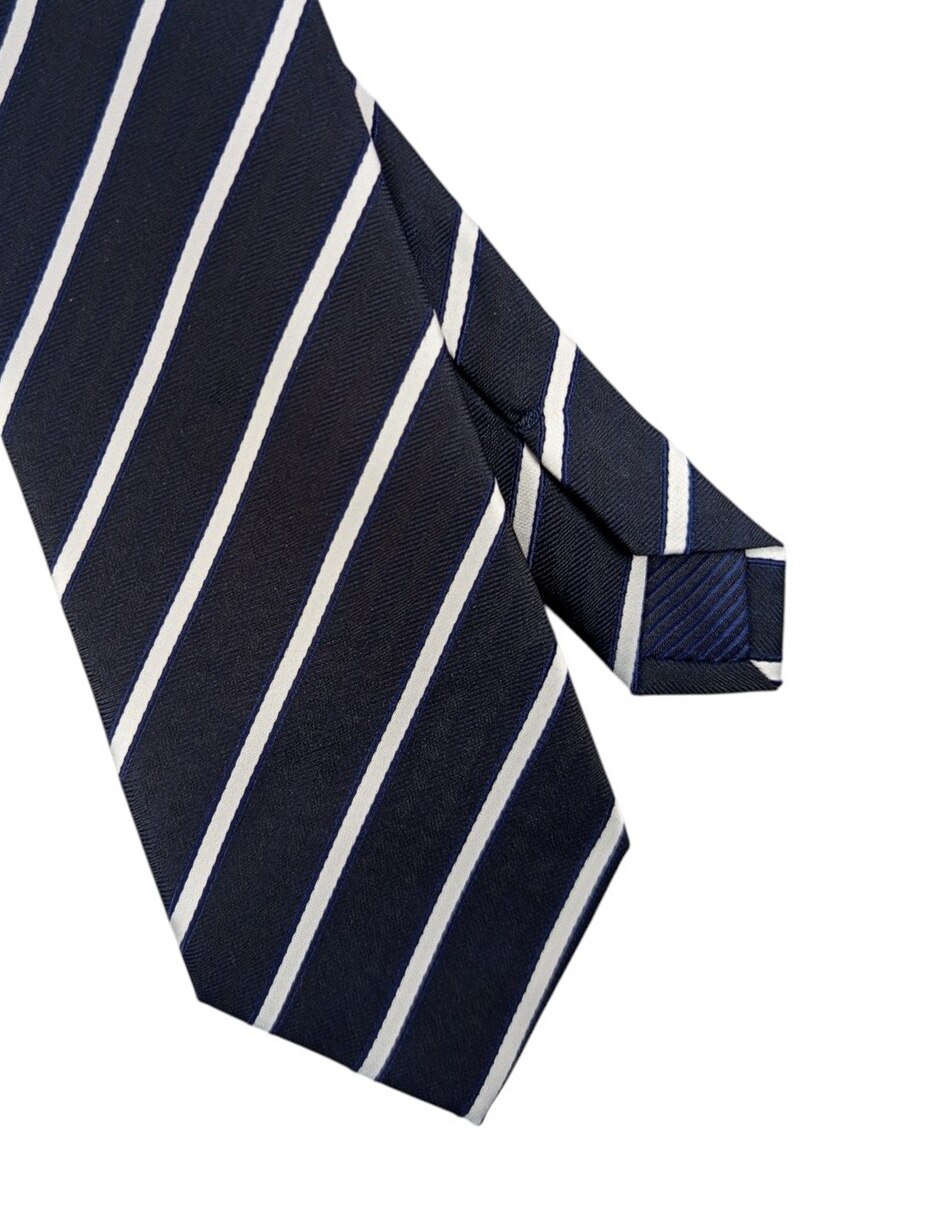 Corbata regular estampado a rayas para hombre 2