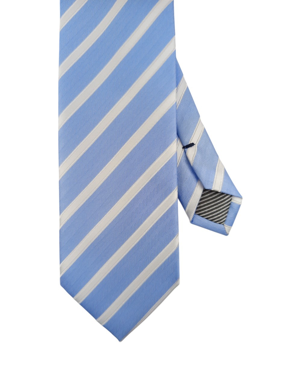 Corbata regular estampado a rayas para hombre