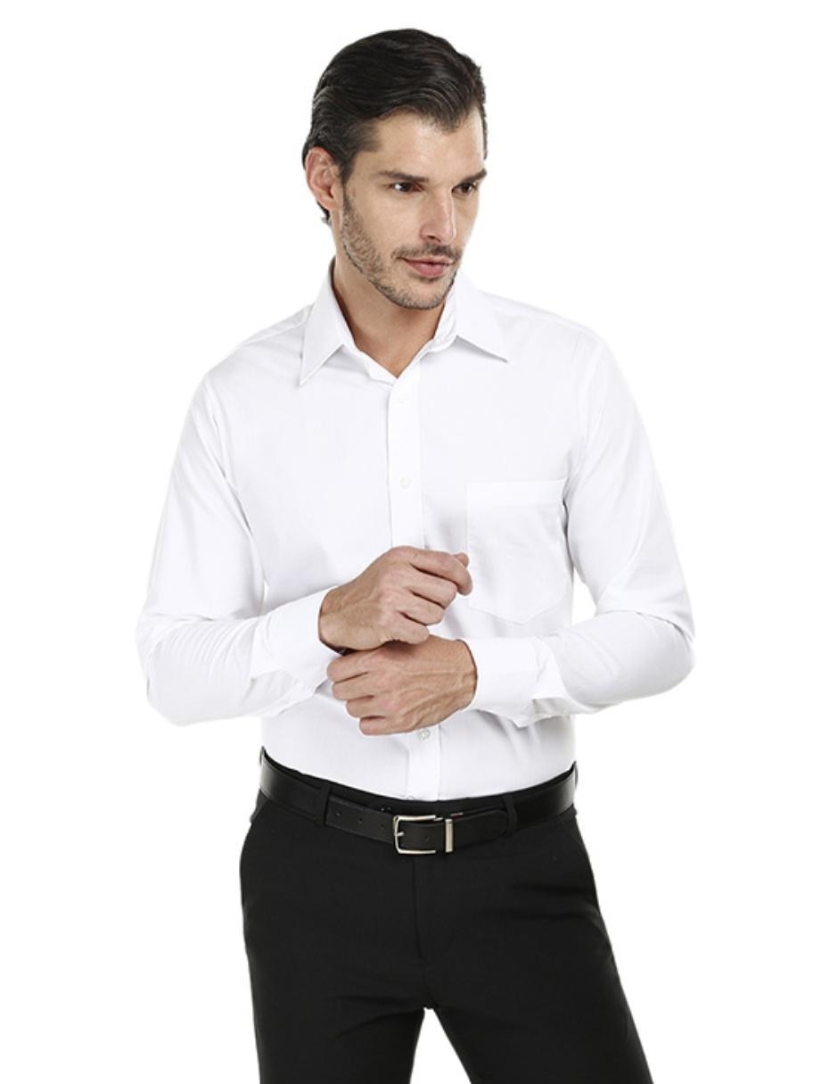 Camisa de vestir de algodón manga larga para hombre Camisa de vestir de algodón manga larga para hombre